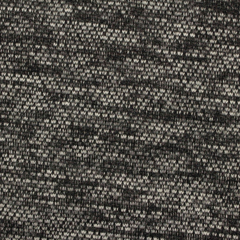 Black Marl Chunky Knit, Polyester, 237 gsm