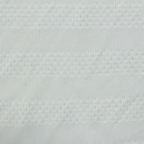 White Openwork Jersey Knit, Polyester, 170 gsm