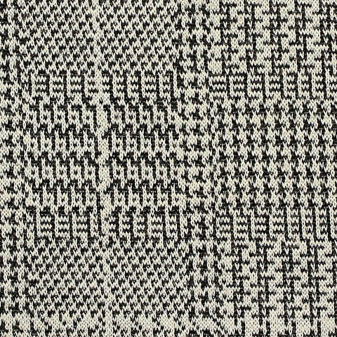 Black Fine-Houndstooth Jacquard, Poly-Viscose