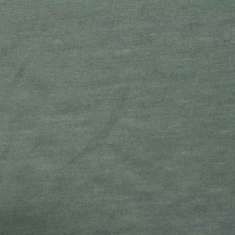 Heathered Green Marl Jersey Knit, Polyester, 129 gsm