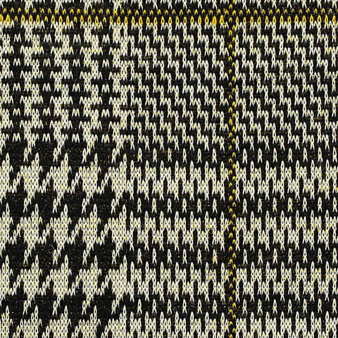 Black Houndstooth Jacquard, Polyester, 275 gsm