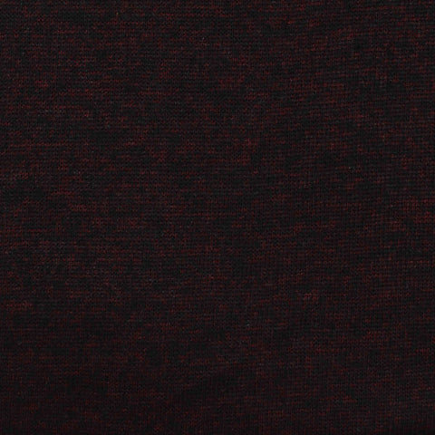 Dark Red Marl Chunky Knit, Viscose-Poly, 210 gsm