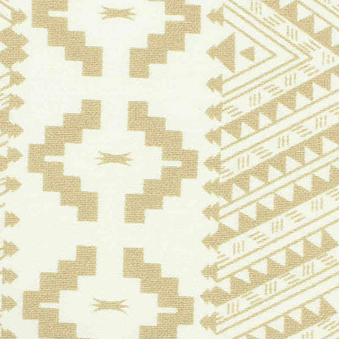 Beige Geometric-Diamond Bengaline, Viscose-Nylon