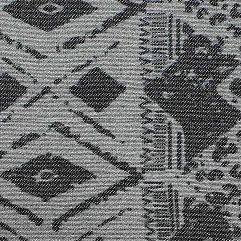 Grey Geometric-Diamond Bengaline, Viscose-Nylon
