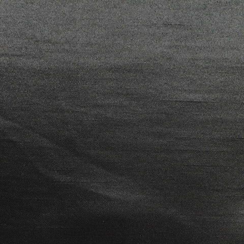 Slub 100% Polyester Woven Fabric, 127 gsm — Black