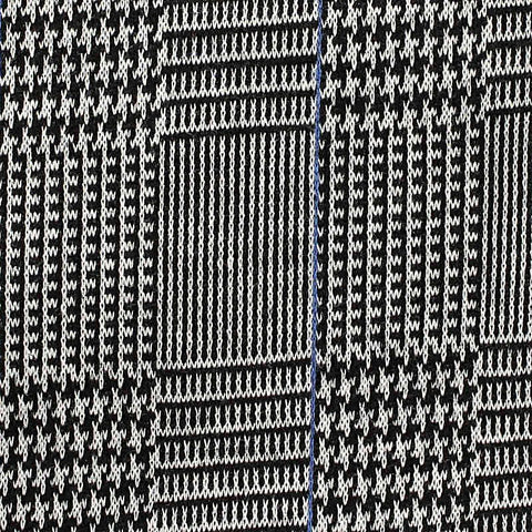 Black Plaid Jacquard, Poly-Viscose, 222 gsm