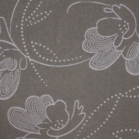 White Floral Knit, Poly-Viscose