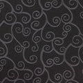 Dark Grey Scroll Jacquard, Poly-Viscose