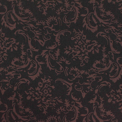 Black Floral Knit, Poly-Viscose