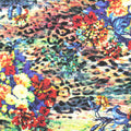 Multi Leopard Bengaline, Viscose-Nylon