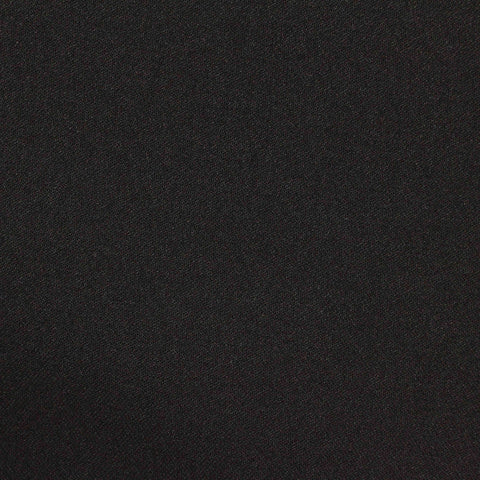100% Polyester Linen-Look Fabric, 142 gsm — Black