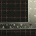 Dark Red Check Woven, Poly-Viscose