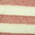 Cream Horizontal-Stripe Knit, Viscose-Poly, 159 gsm