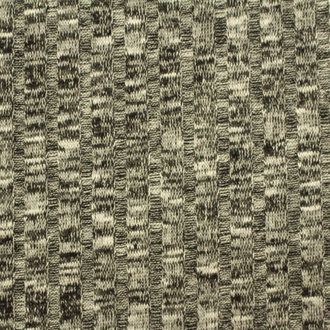 Black Marl Rib Knit, Poly-Viscose, 200 gsm, ref EF-213881