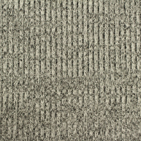 Grey Marl Rib Knit, Poly-Viscose, 227 gsm