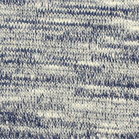 Blue Marl Chunky Knit, Viscose-Poly, 215 gsm