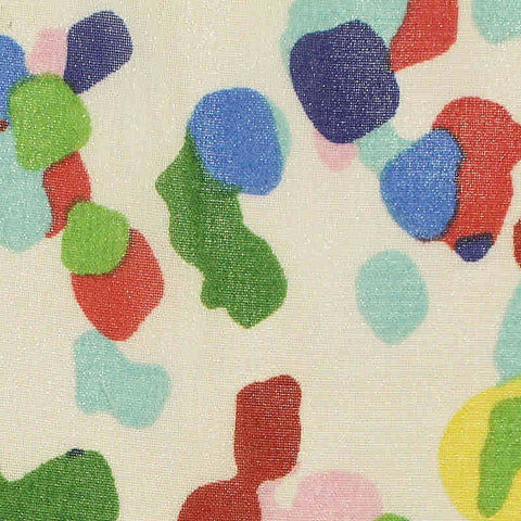 Multicolor Abstract Chiffon, Polyester