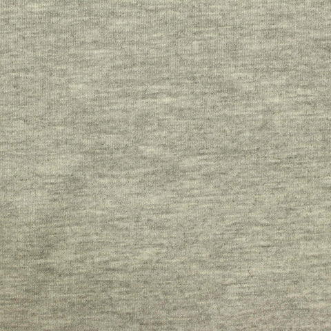 Light Grey Marl Jersey Knit, Poly-Cotton, 104 gsm
