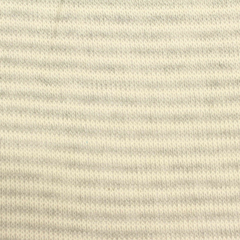 Light Grey Horizontal-Stripe Chunky Knit, Viscose, 158 gsm