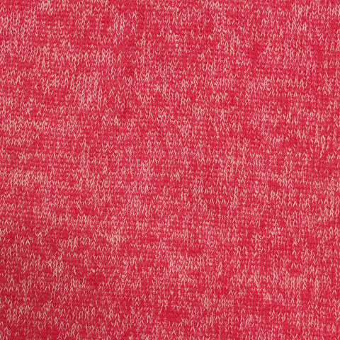 Red Marl Chunky Knit, Viscose-Poly, 135 gsm