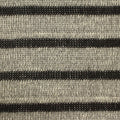 Black Horizontal-Stripe Chunky Knit, Viscose-Poly