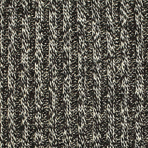 Black Marl Rib Knit, Viscose-Poly, 313 gsm