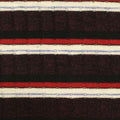Dark Red Horizontal-Stripe Rib Knit