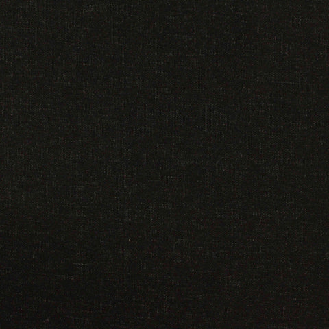 Brushed Viscose Polyester Stretch Denim Fabric, 300 gsm, 155 cm — Black