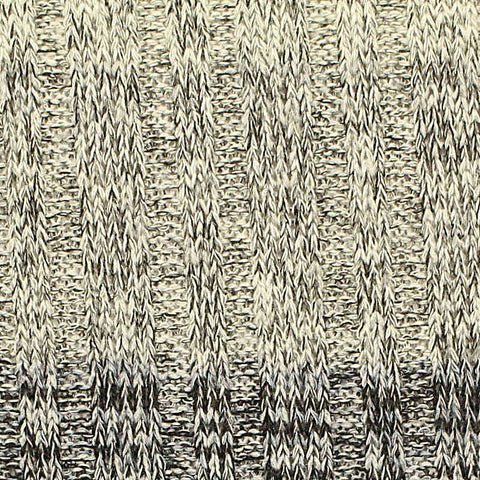 Light Grey Horizontal-Stripe Rib Knit, Poly-Viscose, 250 gsm