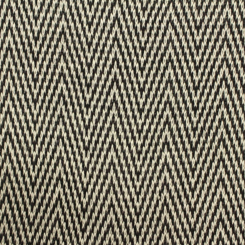 Black Chevron Chunky Knit, Cotton-Poly, 166 gsm