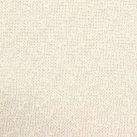 100% Polyester Chunky Knit Fabric, 207 gsm, 155 cm — White