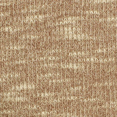 Light Brown Marl Rib Knit, Viscose-Poly, 185 gsm