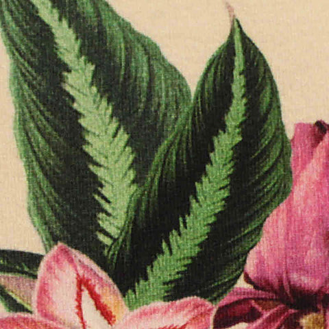 Pink Floral Knit, Cotton