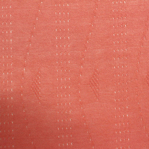 Orange Subtle-Dot Pointelle Knit, Viscose-Nylon