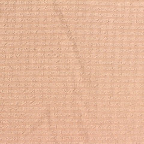 Peach Horizontal-Stripe Chiffon, Polyester