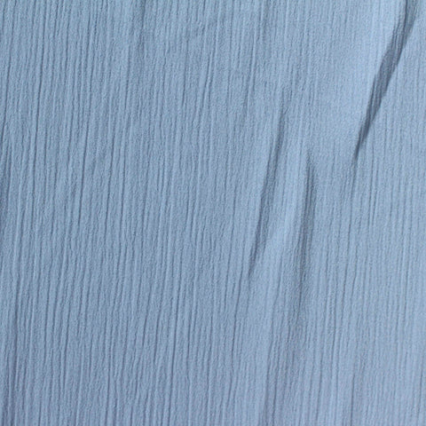 100% Polyester Linen-Look Fabric, 123 gsm, 145 cm — Blue