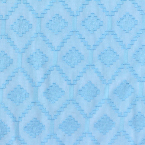 Light Blue Diamond Chiffon, Polyester