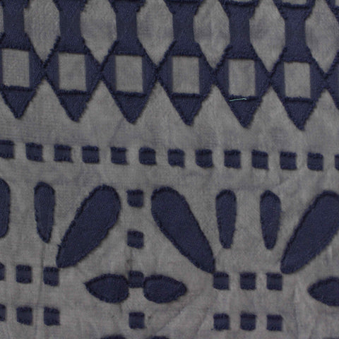 100% Polyester Chiffon Fabric, 78 gsm, 145 cm — Blue