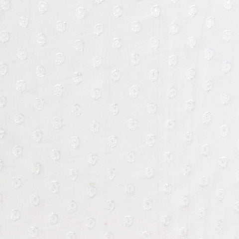 White Tone-on-Tone Dot Chiffon, Polyester