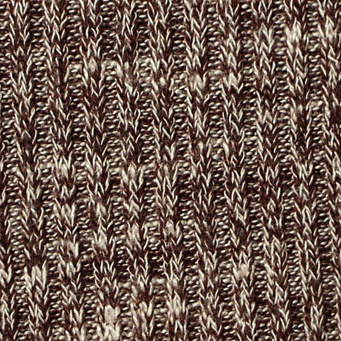 Heathered Brown Marl Rib Knit, Viscose-Poly, 251 gsm