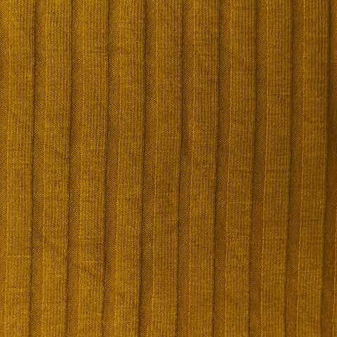 Viscose Stretch Rib Knit Fabric, 237 gsm, 145 cm — Khaki