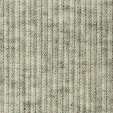 Grey Heather Rib Knit, Poly-Cotton