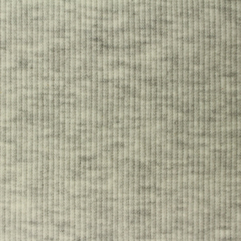 Polyester Cotton Stretch Rib Knit Fabric, 270 gsm, 121 cm — Grey