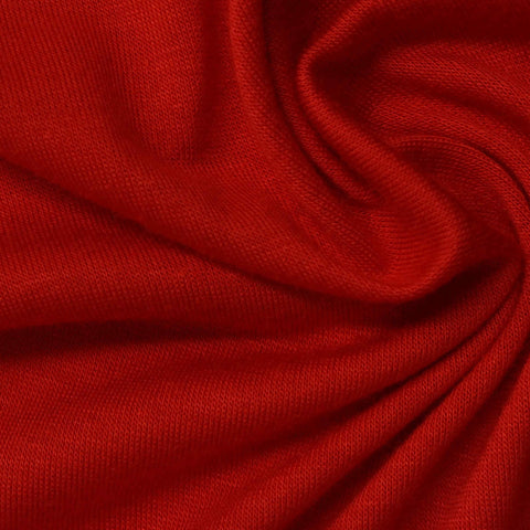 Viscose Stretch Knit Fabric, 160 gsm, 170 cm — Red, ref EF-218071