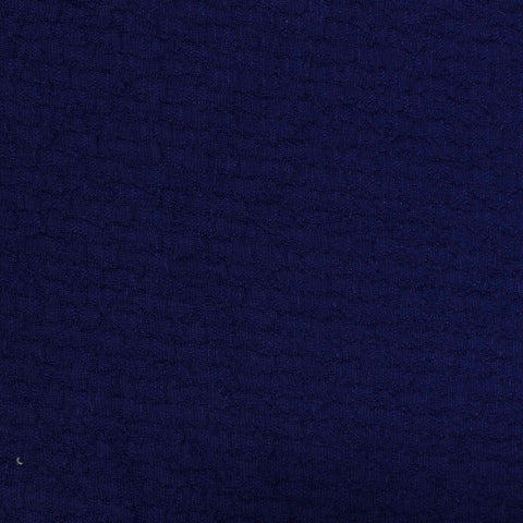 Dark Blue Tone-on-Tone Jacquard, Polyester, 142 gsm