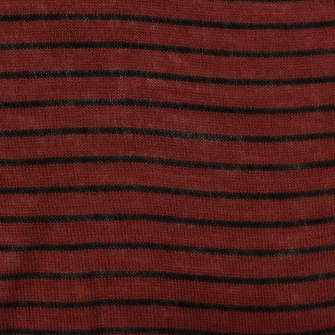 Black Horizontal-Stripe Knit, Viscose, 115 gsm, 140 cm, ref EF-218436