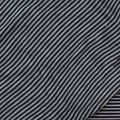 Striped Viscose Stretch Jersey Knit Fabric, 175 gsm, 160 cm — Navy