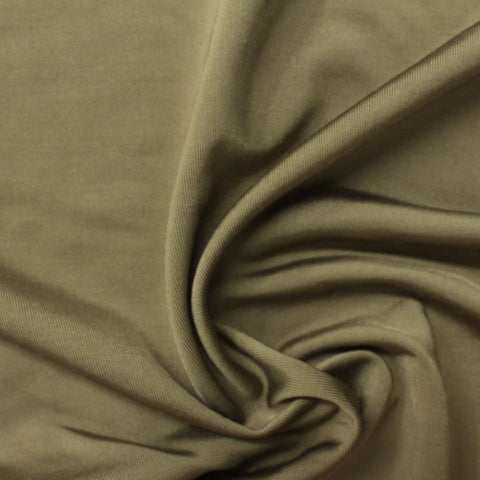Polyester Nylon Jersey Knit Fabric, 187 gsm, 165 cm — Khaki