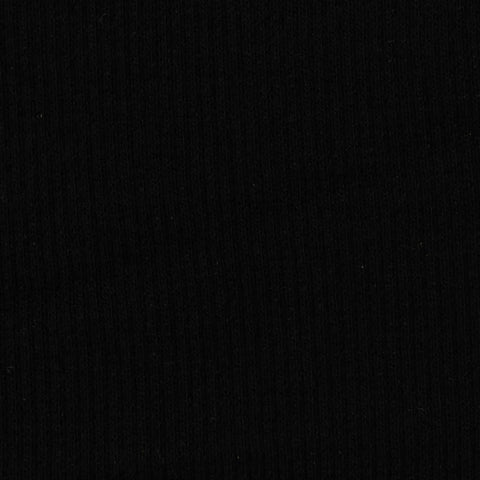 Viscose Stretch Rib Knit Fabric, 185 gsm, 115 cm — Black