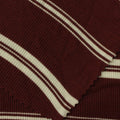 Maroon Stripes Rib Knit, Viscose